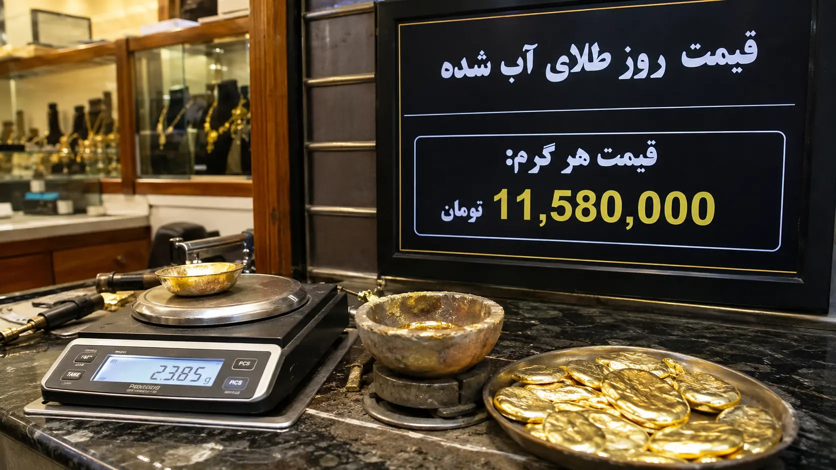 قیمت روز طلای آب شده