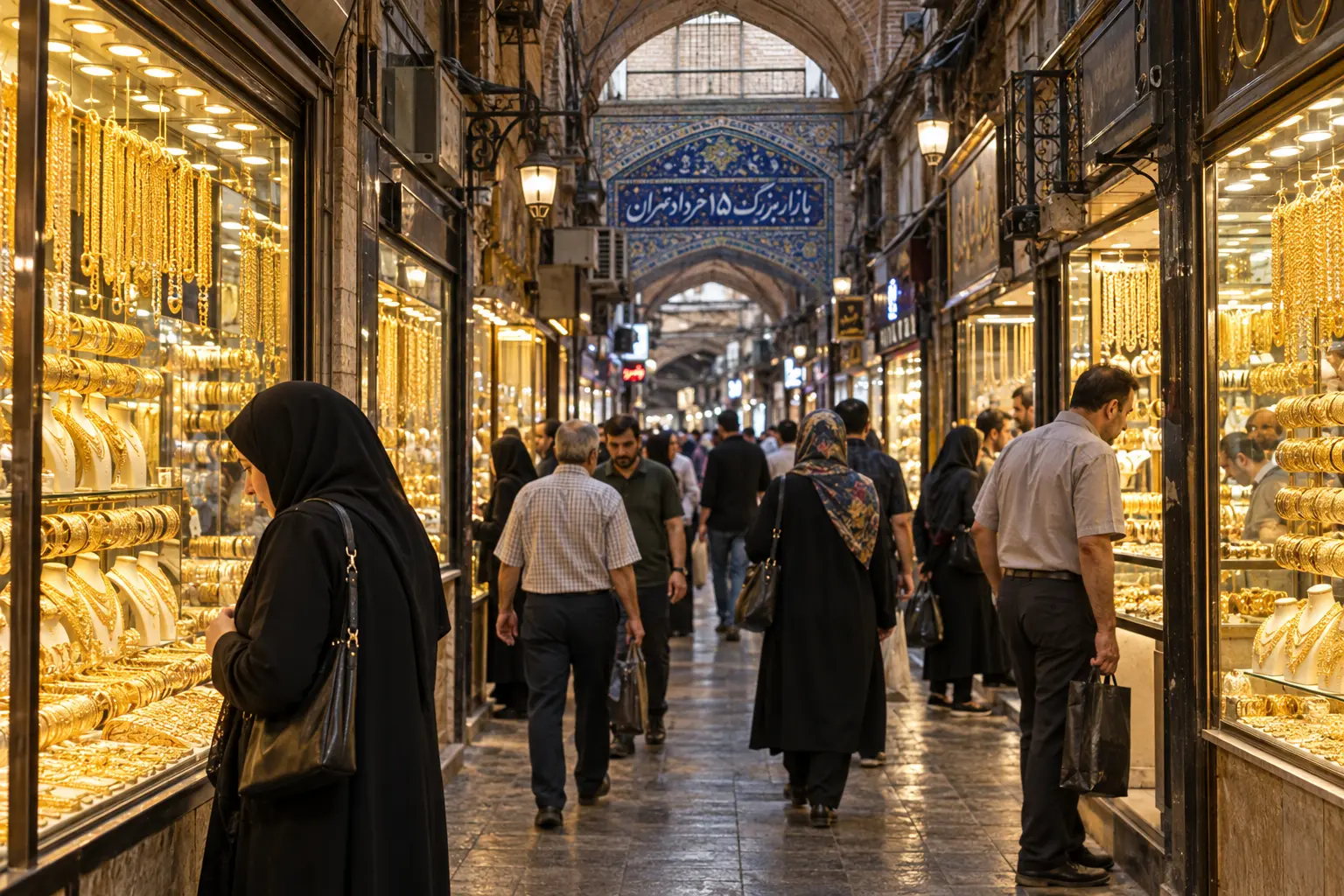 خرید حضوری طلا از بازار پانزده خرداد تهران