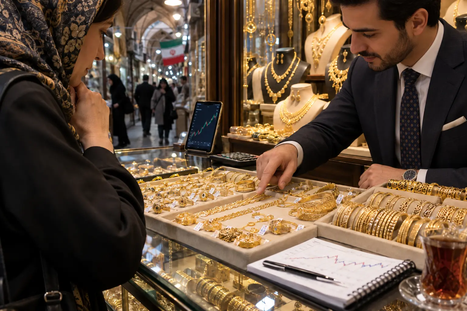 فرمول محاسبه حباب طلا