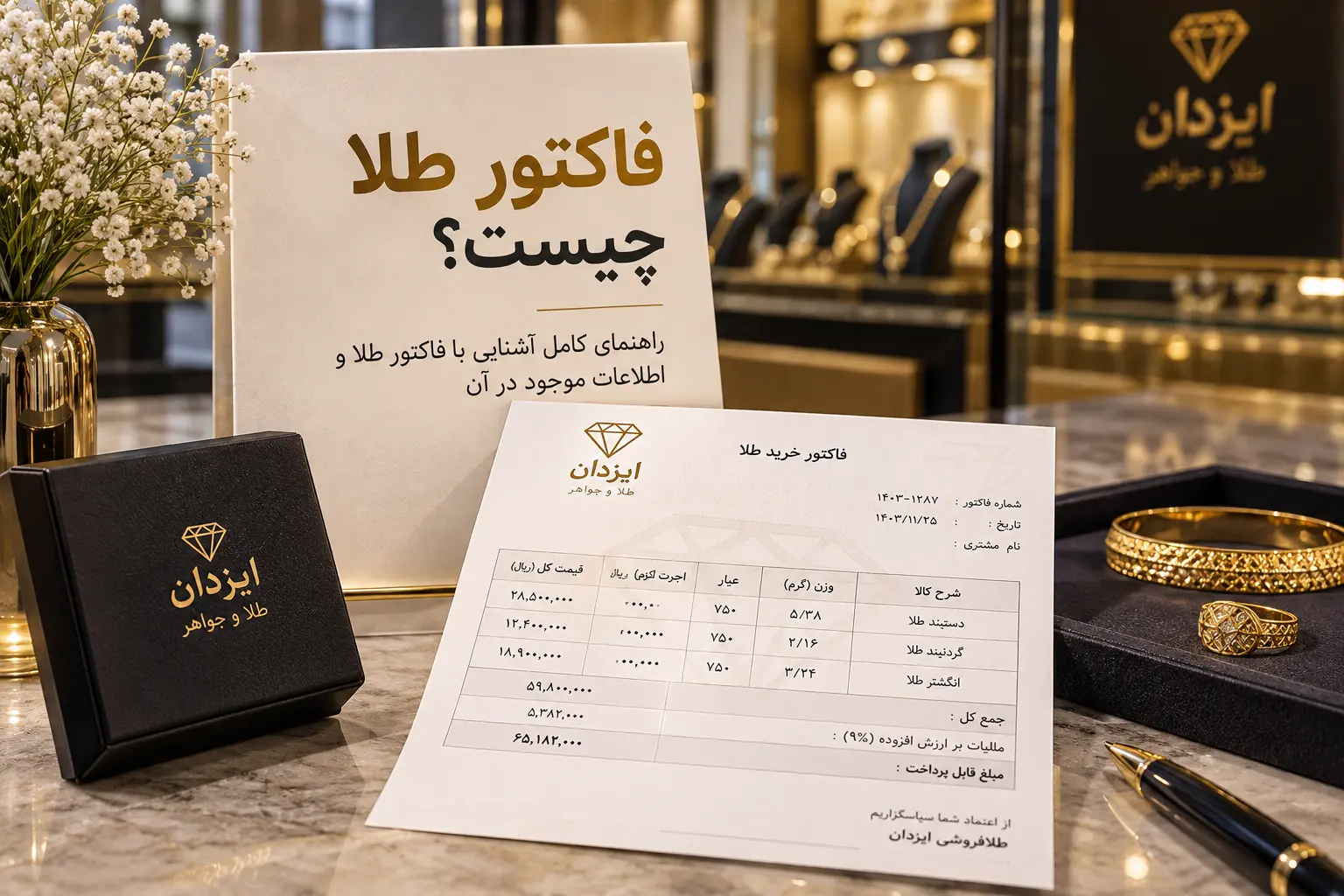 فروش طلا با فاکتور معتبر