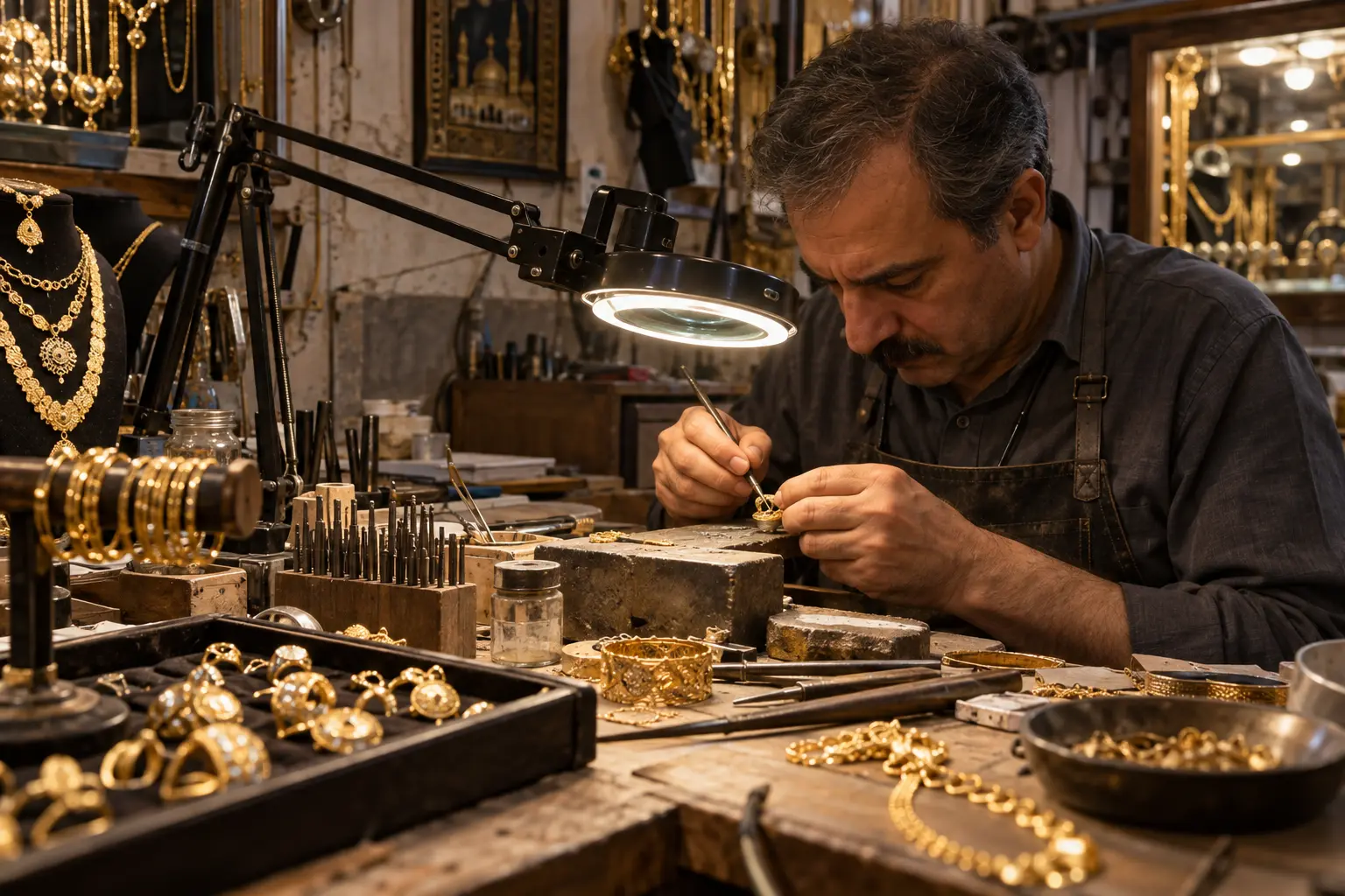 تعمیر طلا در بازار زرگرها